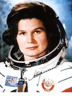 La primera mujer astronauta
